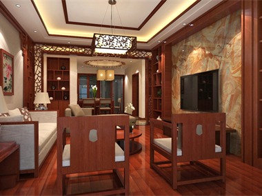     中国传统的室内设计融合了庄重与优雅双重气质