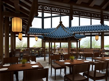 作品名称：【毛泽东纪念馆内部餐厅】 中式风格案例风