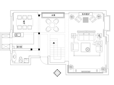 新中式风格以符合现代人的生活习惯的室内居住空间现实