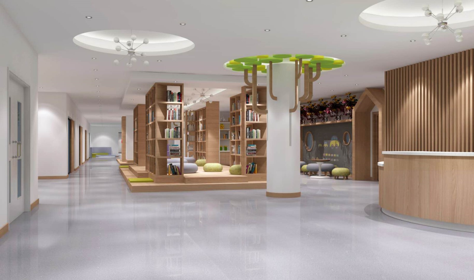 浙江宝贝世家幼儿园设计1500㎡  西安言筑商业空间设计