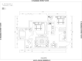 龍湖·水晶酈城87平米A-2戶型圖3室2廳1衛(wèi)2陽臺平面布置戶型圖